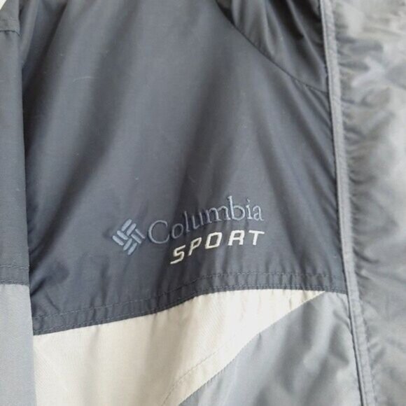 COLUMBIA Sport Windbreaker Jacket - Double Zip-up Sz S Flawed - Picture 6 of 16